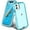 Crystal Blue, variant on for iPhone 16e Case, Heavy Duty Shockproof Protection Phone Cases, Anti-Drop, Dual Layer Transparent Protective Cover Compatible with iPhone 16e, 6.1 inch, Crystal Pink