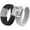 Black&White and Silver, variant on Set Silicone Ring – 7mm Round Solitaire CZ | Patented Design - GlowStone Collection