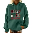 thumbnail image 3 of ZKCCNUK Hoodies Sweatshirt for Women's Casual Merry Christmas Printing Long Sleeve with Pocket Pullover Shirt Blouse, 3 of 5