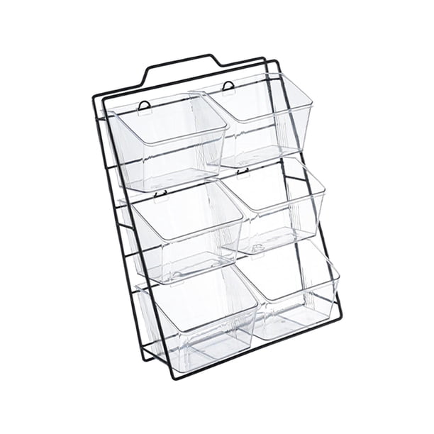 Caja organizadora de artículos diversos, almacenamiento de cápsulas de café, armario minimalista, cesta de almacenamiento para el hogar, cocina, cebol 6 rejillas