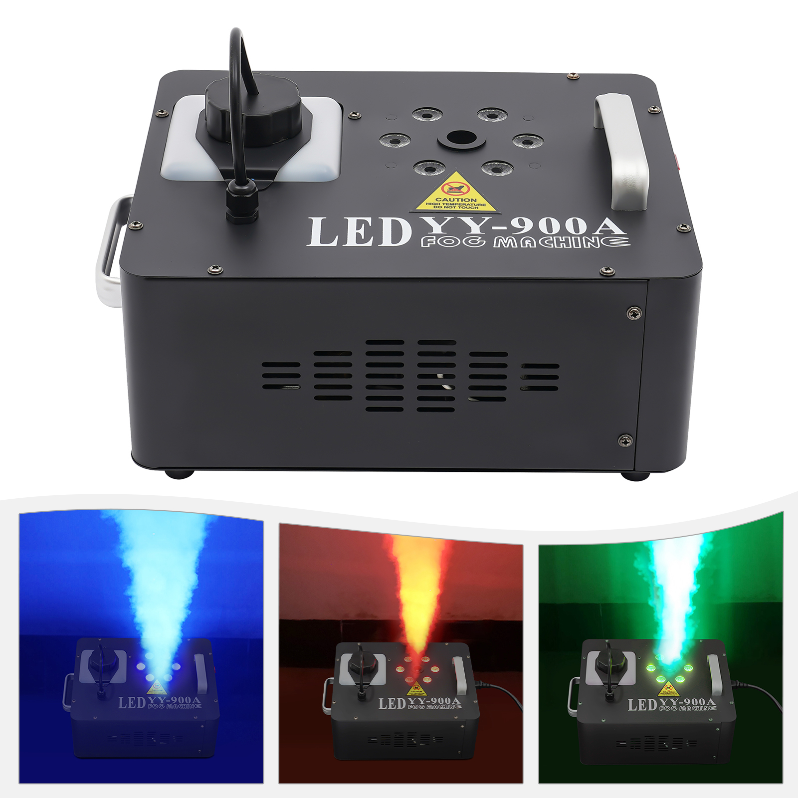 Fog Machine, LED Fog Machine, 1200W Smoke Machine for Live Concerts, Stages, Theatres, DJs, Parties, Weddings, KTV, Bars, Halloween, Christmas, Dances