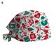 thumbnail image 3 of Gorro sanitario de algodón con estampado Floral para enfermera, gorro cómodo con banda para el sudor y estampado de dibujos animados, para Navidad, 2022, 3 of 4