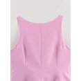 thumbnail image 5 of Bow- Tie Backless Tank Top Sleeveless Waisted Skirt Style Women'S Top Pink L, 5 of 9