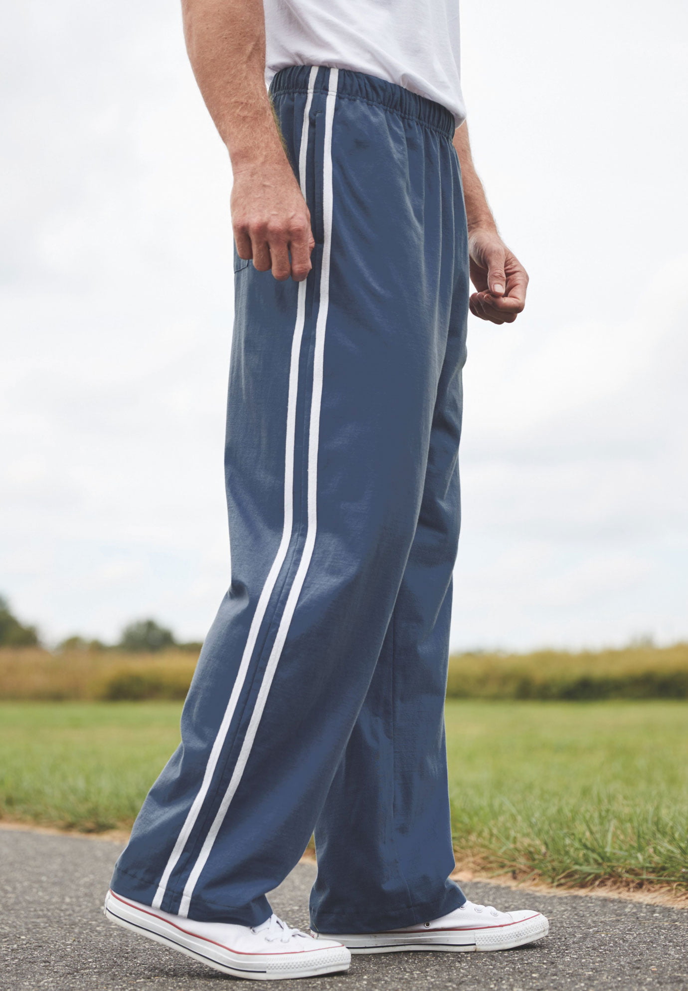 Kingsize Men's Big & Tall Striped Lightweight Sweatpants - Walmart.com