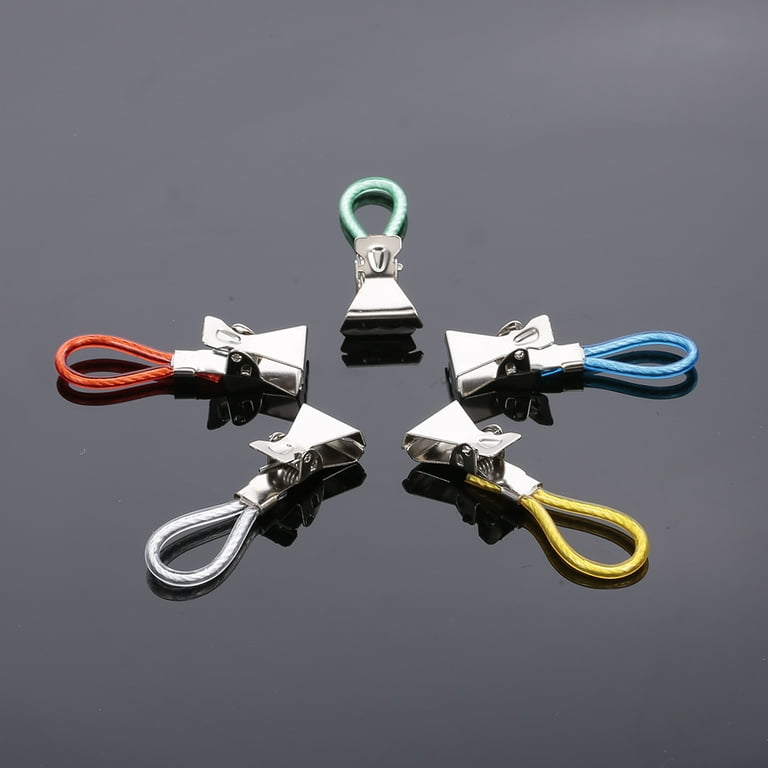 10PCS Tea Towel Clips Cloth Hanging Metal Clips Hand Towel for
