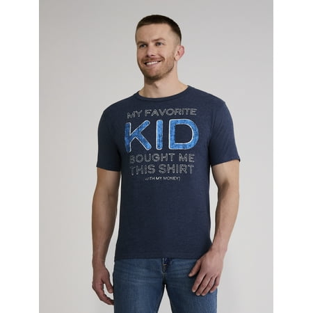 Men's and Big Men's Father's Day Favorite Kid Graphic Tee Shirt from Way to Celebrate, Sizes S-3XL
