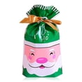 thumbnail image 4 of Bolsas de lazo impresas navideñas Empaquetado de regalo de fiesta Presenta Paquetes de juguete de envoltura Bolsas vacías Accesorios de decoración Tipo 2 10 piezas sidaley HA009363-03, 4 of 6