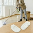 thumbnail image 4 of MYG For Oreck Steam Mop Replacement Pads, Compatible with for STEAM100 & STEAM100LRH Models, 2 Pack, White, Microfiber Cleaning Cloths for Floors, Tiles, and Kitchen Surfaces, 4 of 10
