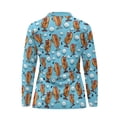 thumbnail image 4 of Garronmavis Hot Dog Golf Ball Golf Tennis Shirt Women Long Sleeve Size M Zip Up Collar Shirts Casual Work Pickleball Shirts, 4 of 7