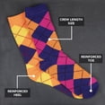 thumbnail image 4 of Debra Weitzner Women’s Casual Crew Socks, Colorful Patterned Cotton Design, 12 Pairs, 4 of 6