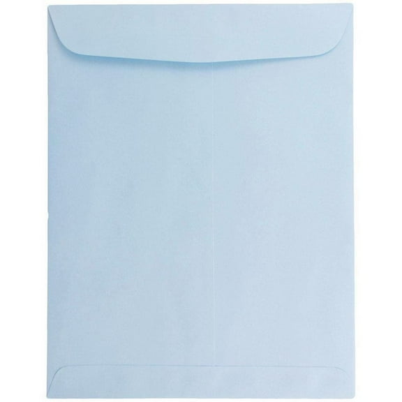 JAM Paper 9 x 12 Open End Catalog Envelopes, Baby Blue, 50 per Pack