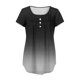 thumbnail image 2 of Mujeres de Verano Tops de Manga Corta Impresa Casual Cuello Redondo Plisado Superior 95% Poliéster 5% Spandex, Blusa de Moda para Todas las Estaciones, 2 of 6