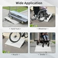 thumbnail image 6 of Gymax 4'' Door Threshold Ramp Aluminum Adjustable Rise Entry Ramp for Wheelchair, 6 of 9