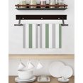 thumbnail image 3 of Sage Green Grey Striped Kitchen Dish Towels for Drying Dishes Set of 4, Minimalist Farmhouse Stripe Waffle Weave Microfiber Hand Tea Bathroom Towels Quick Dry & Absorbent Towel 15.7x23.6, 3 of 7