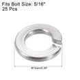 thumbnail image 2 of Unique Bargains 5/16-Inch 304 Stainless Steel Split Spring Lock Washer 25 Pack, 2 of 4