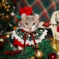 thumbnail image 4 of Pañuelos navideños para perros Pañuelos navideños suaves para perros Baberos ajustables para perros Bufanda transpirable con encaje lindo para mascotas Accesorios reversibles para mascotas, 4 of 6