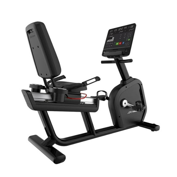 Pre-Owned Life FItness Club Series  Plus Recumbent Exercise Bike with SL Console