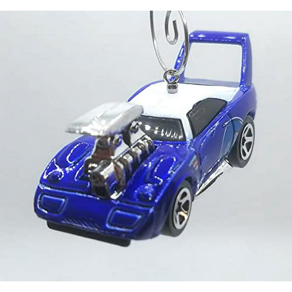 Christmas Ornament for 1969 Dodge Charger Daytona Blue White