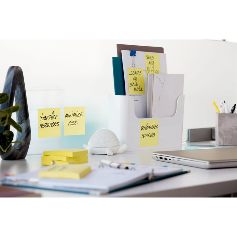 Post-it Super Sticky Notes, 3 x 3, Canary Yellow, 24 90-Sheet Pads/Pack