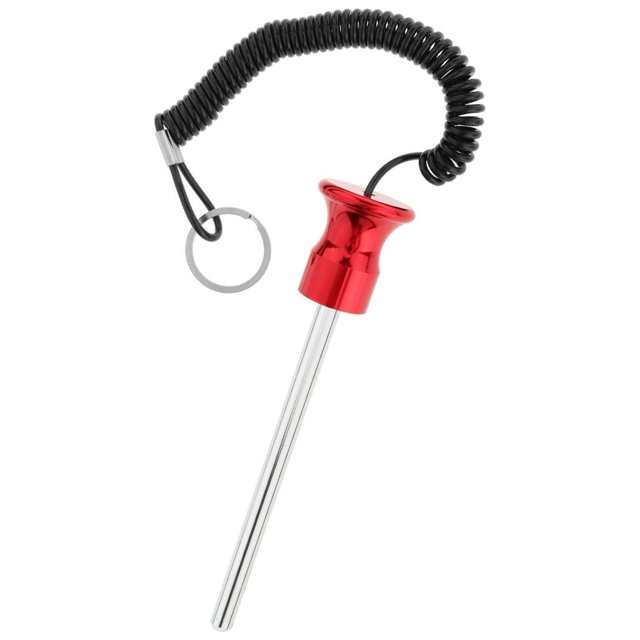 Maytalsory Magnetic Weight Stack Pin with Pull Parts Rope Replacement Red 8x125mm 1Set