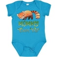 thumbnail image 3 of Inktastic Mommy Loves Me Cute Red Panda Boys or Girls Baby Bodysuit, 3 of 5