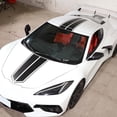 thumbnail image 2 of TINKI Full Body Race Stripes Compatible with Chevrolet Corvette C8 2020-2023, Front Bonnet Rear Trunk Stripes Decal Stickers, Auto Racing Body Stripe Decal, 2 of 11