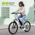thumbnail image 6 of VIPDRIVE Electric Bike for Adults, 24'' 750W Peak Ebike, 48V 7.8AH Removable Battery，Up to 40 Miles 20MPH Electric Mountain Bike，Front Fork Suspension，UL2849, 6 of 7