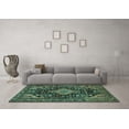 thumbnail image 3 of Ahgly Company Indoor Rectangle Persian Turquoise Blue Traditional Area Rugs, 7' x 10', 3 of 4