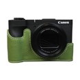 thumbnail image 1 of GadgetCom Camera Half Case Compatible with Canon PowerShot V1 , Anti-Slip PU Leather Shell Protective Cover, 1 of 8