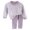 Purple, variant on Faraee Toddler Baby 2 Piece Outfit Set Plaid Long Sleeve Crew Neck Top Solid Color Long Pants Soft Knit Loungewear for Boys Girls 6‑12 Months to 6‑7 Years