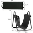 thumbnail image 3 of Costway Firewood Rack Log Holder W/ Canvas Tote Carrier for Fireplace Outdoor Backyard, 3 of 12