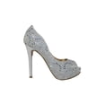 thumbnail image 2 of SANDALIAS TACONES VESTIR DAMA MUJER LEON PLATA TEXTIL PIKE 18900 LEON 18900, 2 of 3