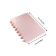 thumbnail image 3 of Plain Color Button Fastened A5 Ring Notebook, Reusable Ring Binder Journal, School Office Meeting Planner, Multi Color Cover, Removable Pages For Easy Organizing, Durable Everyday Use, 3 of 7