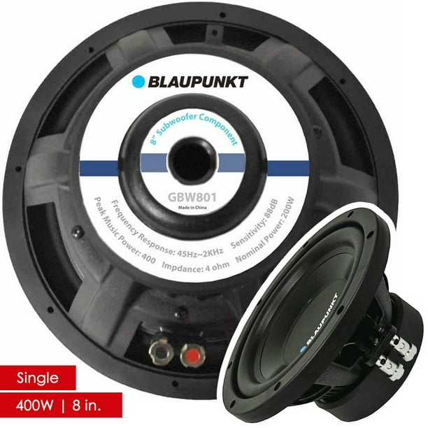 Blaupunkt GBW801 8-Inch Single Voice Coil 400W Power Subwoofer Speaker -  Single
