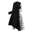 thumbnail image 4 of IBTOM CASTLE Kids Girls Cruella Deville Clothes Halloween Cosplay Pageant Carnival Christmas Birthday Party Fancy Dress up Outfit for Photo Shoot, 4 of 6