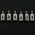thumbnail image 6 of 18 Roller Bridge Tremolo Saddles with Wrench for Fender Strat Tele Electric Guitar Chrome Color, 6 of 8