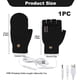 thumbnail image 2 of Guantes calefactables USB para mujer y hombre, guantes de invierno sin dedos con calefacción total y parcial, guantes calefactables de doble cara para pantalla táctil, guantes lavables para portátil,, 2 of 7