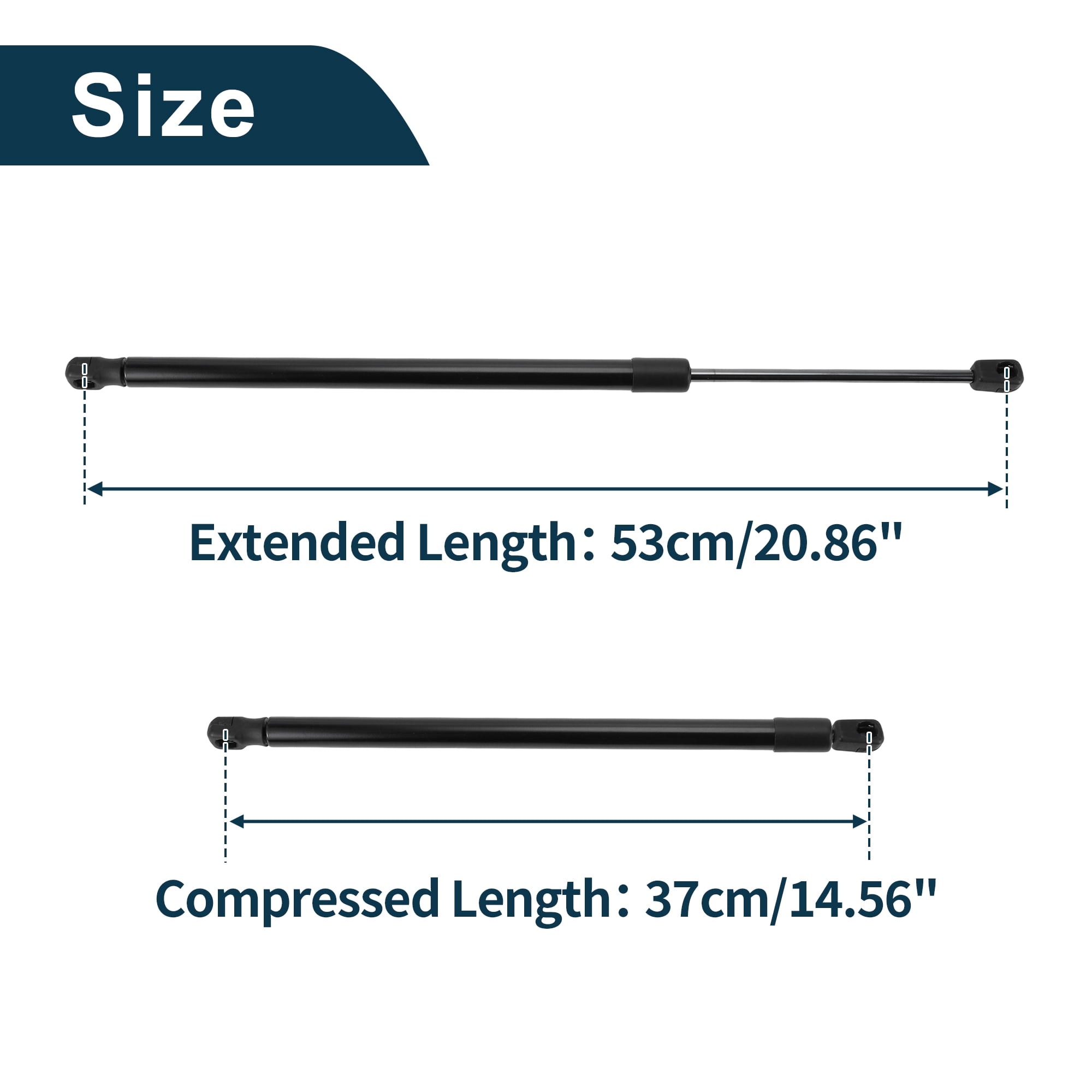 Unique Bargains 2Pcs Lift Supports for Jeep Compass 2007-2016 No.5109514AB/5115226AB