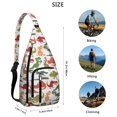 thumbnail image 3 of Funny Dino Print Shoulder Bag&nbsp;- Cartoon Dinosaur Crossbody Pack (Easy to Carry), 3 of 4