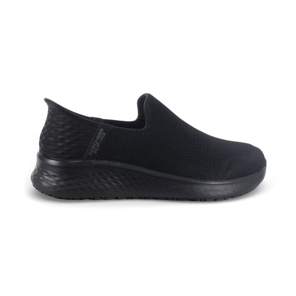 Skechers Women's Skech-Lite PRO SR Floom Black Slip-On Shoes 108208.BLK<span> - </span>7.5