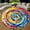 Rainbow Spiral, variant on Round Area Rug, Christmas Hollow Knight4 Non-Slip Floor Mat, Soft Washable Carpet for Living Room Bedroom Decor 24 Inch