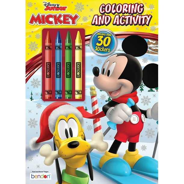 Download Mickey Color Activity Book With Crayons Walmart Com Walmart Com