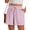 Bm 09 Pink White Plaid, variant on Airmenty Womens Shorts Casual Drawstring Shorts Elastic Waist Shorts for Women Lightweight Shorts with Pockets S-2XL