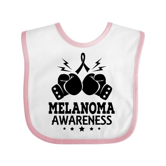 Inktastic Melanoma Awareness Skin Cancer Boys or Girls Baby Bib