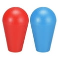 thumbnail image 1 of Cabeza de mango de bola de joystick elíptica ovalada tipo americano para reemplazo de piezas de juego de arcade DIY Rojo Azul 2Pcs, 1 of 3