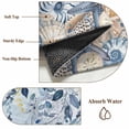 thumbnail image 6 of Round Rug 6Ft Washable Non-Slip, Blue Eucalyptus Coastal Circle Area Rugs for Living Room Bedroom, Beach Starfish Shell Nautical Ombre Indoor Floor Mats Carpet Runner for Home Decor Aesthetic, 6 of 8