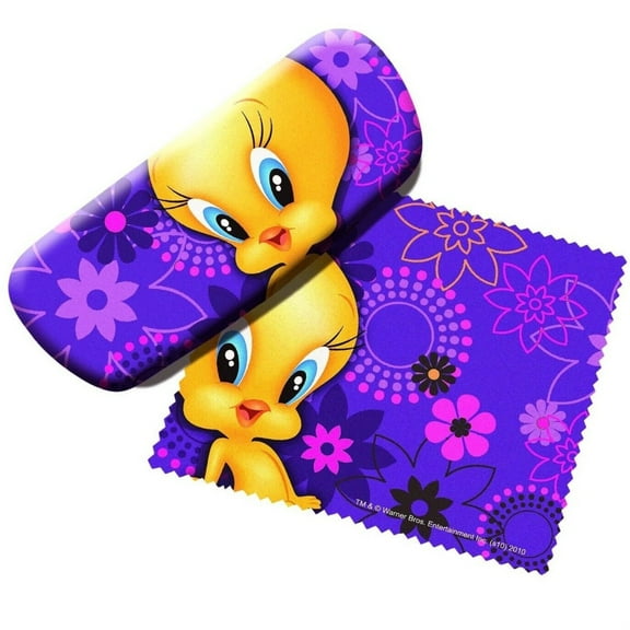 Looney Tunes Tweety Bird Eyeglass Case and Cleaner