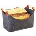 thumbnail image 1 of 96L Foldable Firewood Basket with Handle Perfect for Storage 55*40*32cm, 1 of 5
