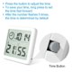 thumbnail image 2 of Mini termómetro digital para interiores, higrómetro portátil profesional de pantalla grande con reloj, termómetro blanco preciso, habitación para bebés, invernadero, 2 of 5
