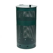 Round Waste Can - 100% Rust-Free Aluminum - D030-Black